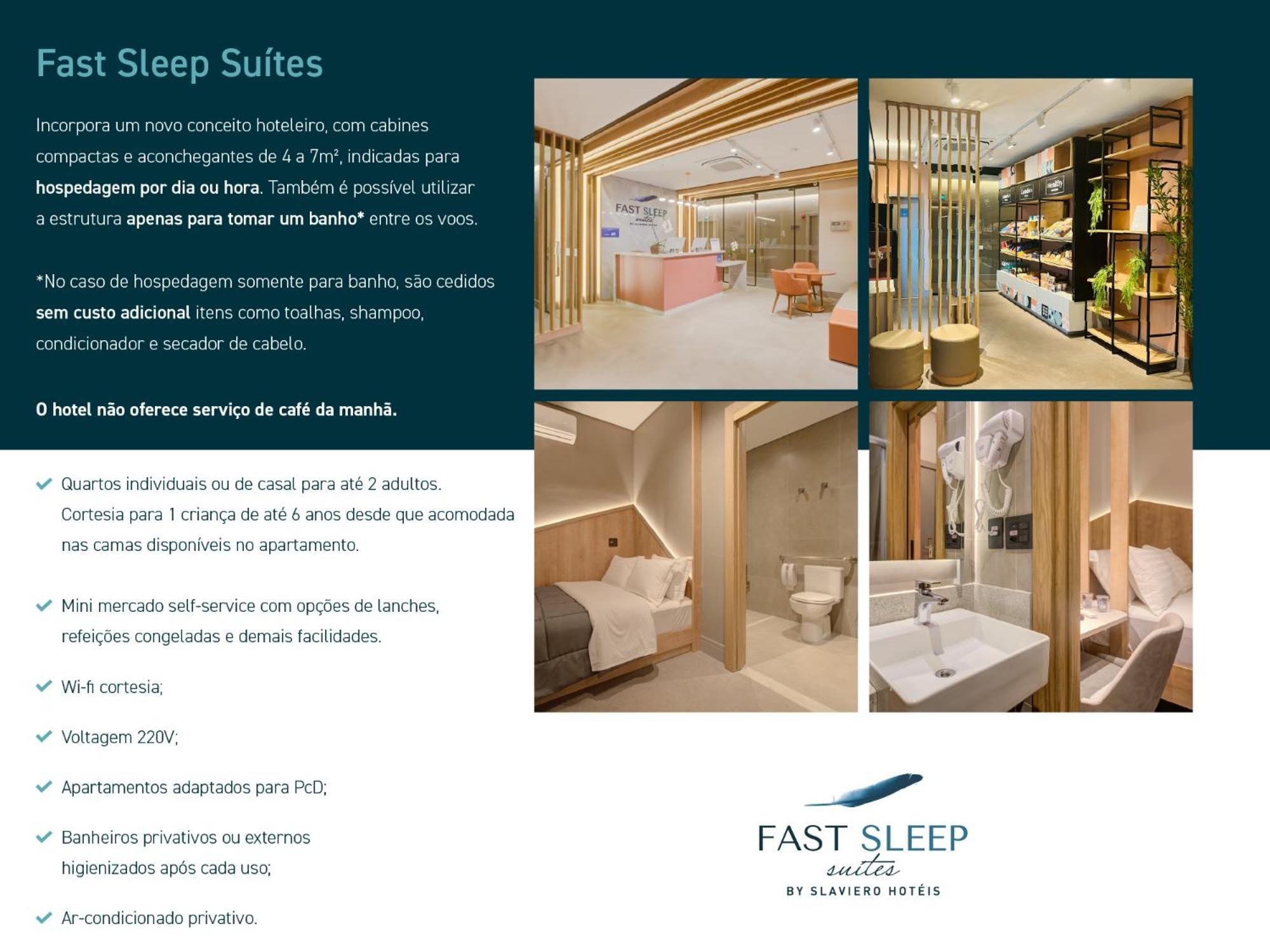 Hotel Fast Sleep By Slaviero - Dentro Do Aeroporto De - Terminal 2 - Desembarque Oeste Guarulhos